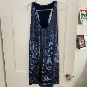Elizabeth & James amazing sheath dress, blue sequin, size 2 party dress